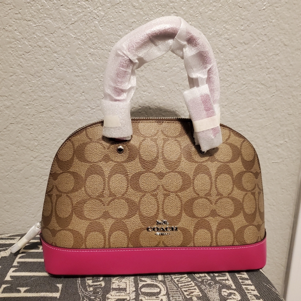 NWT Coach Mini Sierra Satchel signature canvas